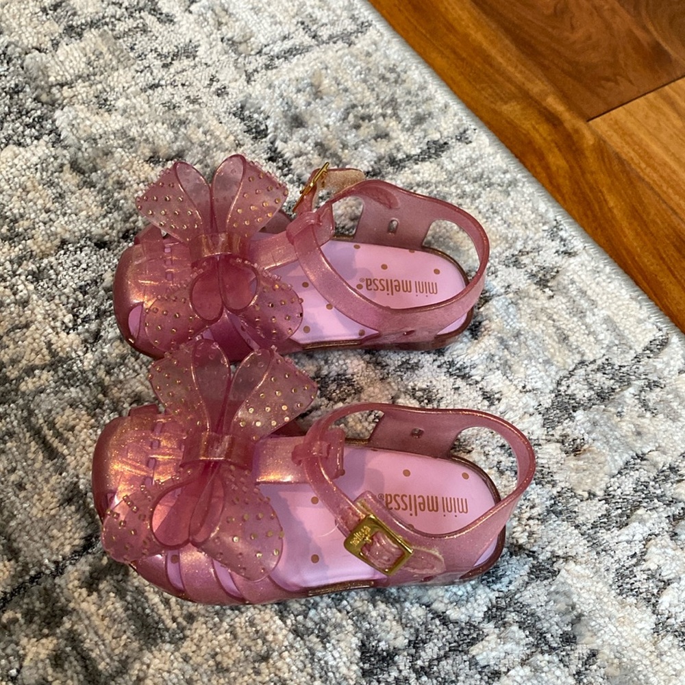 New mini Melissa jelly Bow sandals